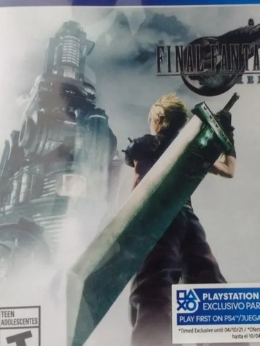 Final Fantasy Vii Remake Para Ps4 Más Juego Extra Gratis 