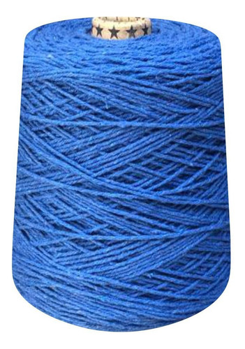 Linha Crochê Colorida 6 Fios Barbante Tricô 600 Gramas Prial Cor Azul Royal