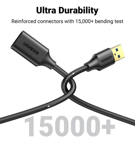 Cable Extensión Usb 3.0 Macho A Hembra 5 Metros Ugreen 5gbps