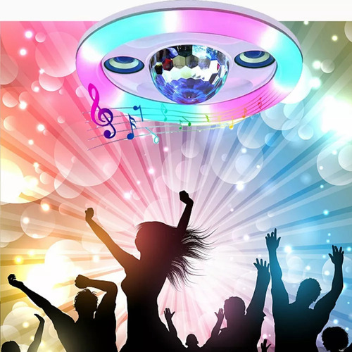 Lámpara Techo Led Rgb 36w Con Bocina Bluetooth 1