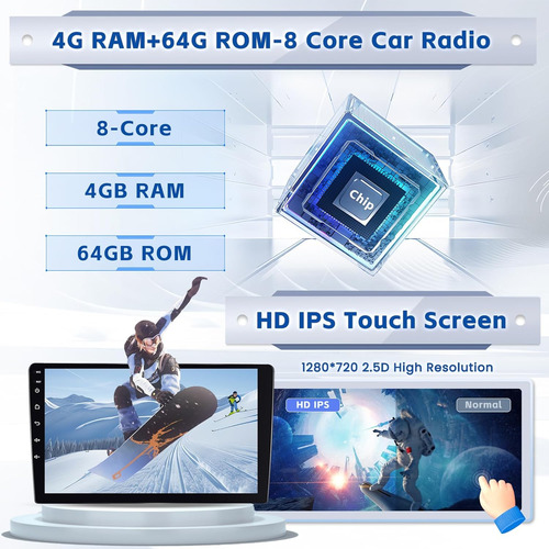 8 Núcleos 464 Gb Ohradio Android 13 Estéreo Para Automóvil P