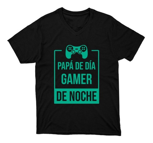 Playera Para Hombre - Día Del Padre - Cuello V - Papá Gamer