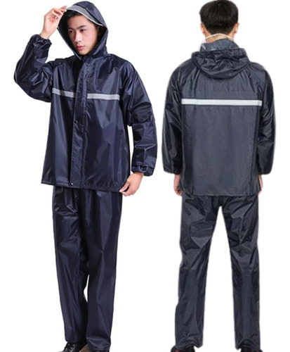 Impermeable Para Motocicleta Reflejante Chamarra Y Pantalon