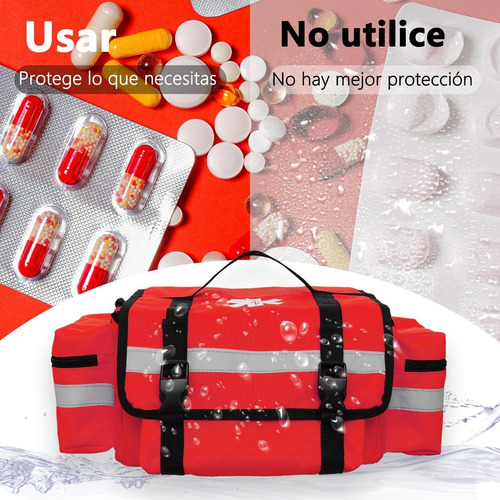 Grande Mochila Botiquín Primeros Auxilios Tiras Reflectantes