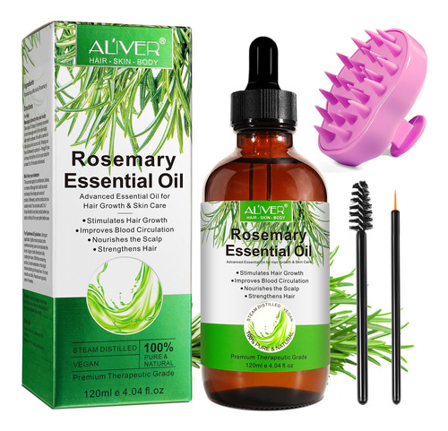 Aceite Esencial Atoany Organic Rosemary 120 Ml Con Masaje De