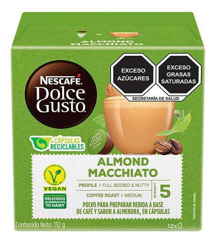 Cápsulas Nescafé Dolce Gusto Latte Almendra Plant Based