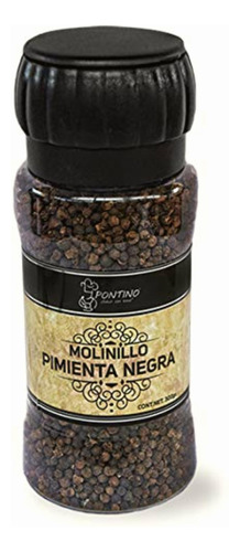 Pontino Pimienta Negra Molinillo, 300 G