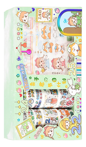 Cinta Decorativa Washi Para Decoración Diy, Pega Repetidamen