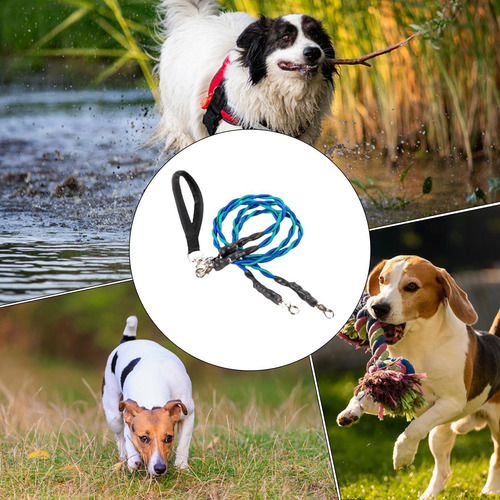 Cuerdas Para Perros Correas Elásticas Doble Cuerda Accesorio