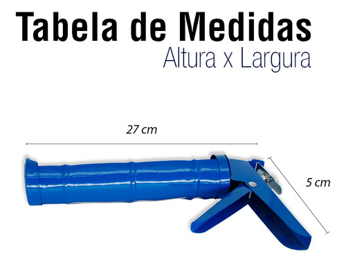 Imagem 5 de 7 de Aplicador Pistola Silicone Profissional Fechado 9 Polegadas