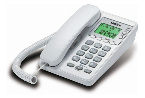 Teléfono Fijo Uniden Blanco As6404 Con Visor