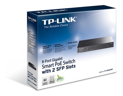 Switch Smart L2 Tp-link/8ptos Giga&poe/53w/2 Pto Ssfp/