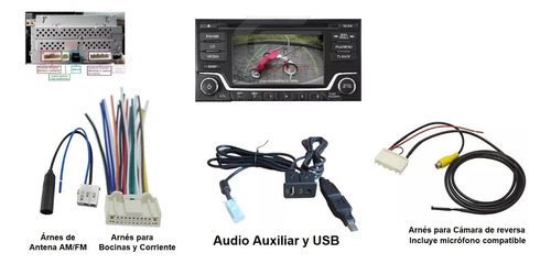 Arneses Estéreo Panasonic Nissan Ant-8-20-32pin-usb-aux-mic