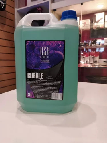 Liquido Maquina Burbujas Bidon 5lt Usa Bubble X 2 Unidades Fragancia Sin Fragancia