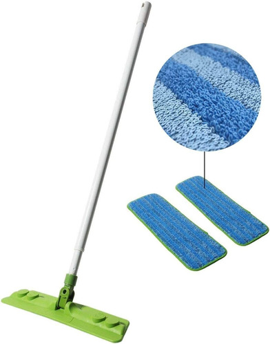 Starfiber Star Mop Kit Con 2 Almohadillas De Microfibra Para