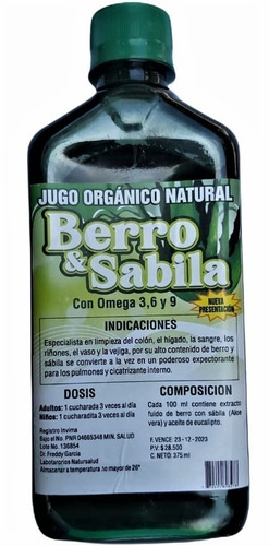 Jarabe De Berro Con Sábila