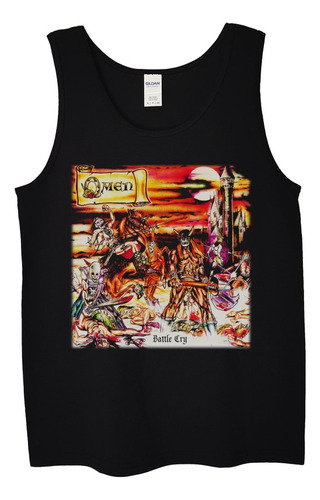 Polera Musculosa Omen Battle Cry Metal Abominatron