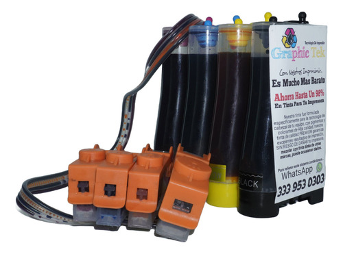 Tinta Continua Compatible Hp 564 B210a B209a 7510 4610 D5445