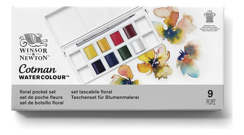 Acuarela Winsor & Newton Cotman Floral Pocket Set Blanco