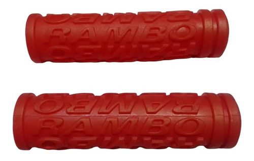 Puños O Manoplas Rambo Rojos Para Bicicletas, 