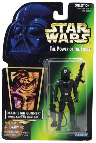 Kenner -  Star Wars - Potf - Green Card - Death Star Gunner