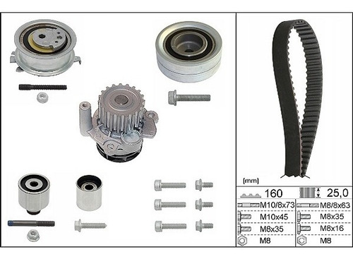 Kit Distribucion C Bomba De Agua Ina Vw Passat 2.0 Tdi 2014