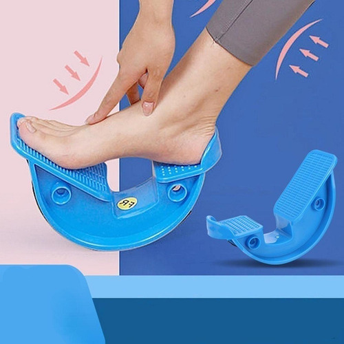 2 Pieces Foot Rocker Fitness Pedal Stretcher Calf Blue