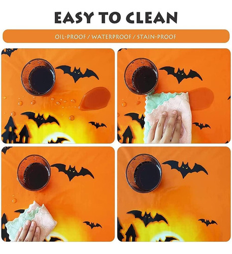 3 Mantel Halloween Impermeable Decoración Fiestas Halloween