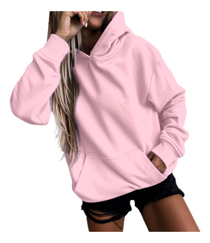 Sudadera Con Capucha I Para Mujer, Manga Larga, Casual, Pock