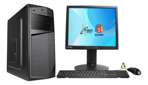 Imagem 1 de 3 de Pc Cpu Nova Intel Core I5 3470 3.2 8gb Hd 500gb Monitor 17