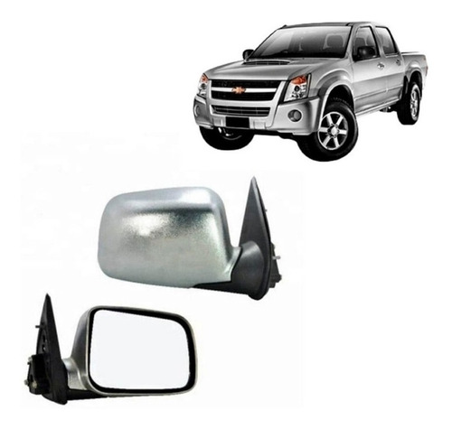 Espejo Der Para Chevrolet Dmax 2013 Manual Cromado