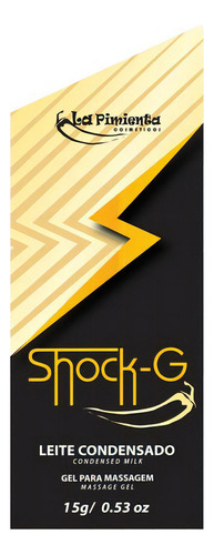 Gel Lubrificante Shock-g Vibrador Beijavel Leite Condensado