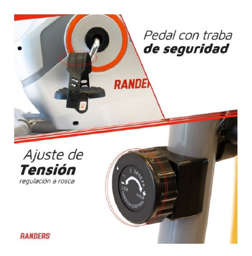 Imagen 4 de 10 de Bicicleta Vertical Magnética Arg-131 Randers