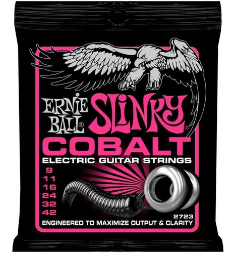 Cuerdas De Electrica Ernie Ball 2723 Slinky De Cobalto 09-42