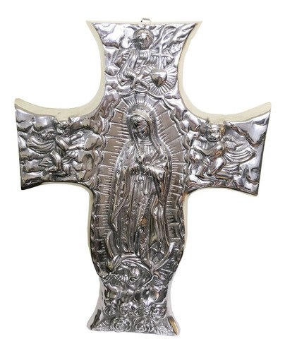 Cruz Pewter Virgen De Guadalupe 