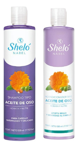 Shampoo + Acondicionador Tipo Aceite De Oso Shelo