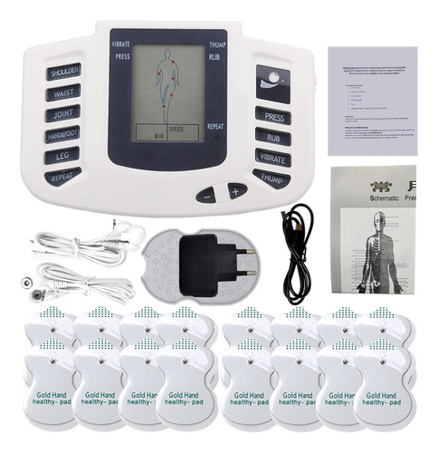 Estimulador Muscular Eléctrico Ems Terapia Pulso Tens