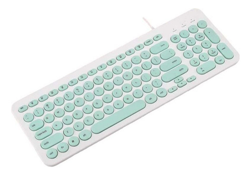 Wekity Alamber Usb Mini Silencioso Lindo Green Keyboard