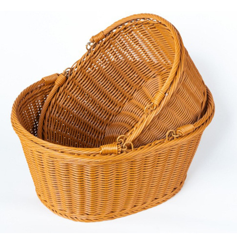 Cesta De Picnic Con Manijas De Canasta De 38 X 30 X 18 Cm