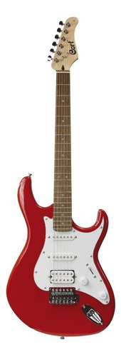 Guitarra eléctrica Cort G Series G110 double-cutaway de álamo scarlet red con diapasón de palo de rosa