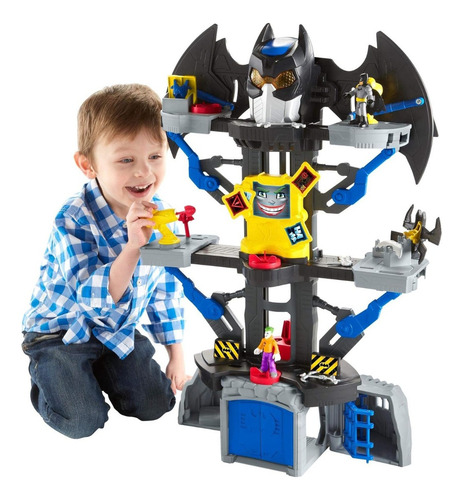 Dc Super Friends Baticueva Transformable Luz 67cm Imaginext