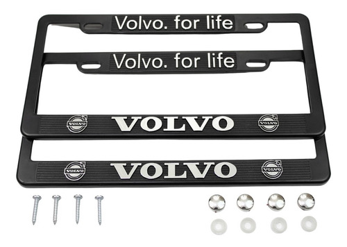 Porta Placas Volvo Auto Camion Camioneta Letras Cromo Pijas