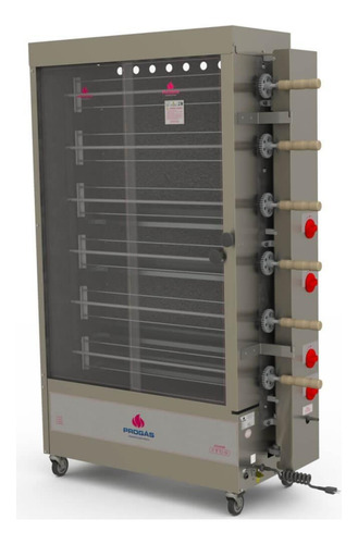 Forno Assador Rotativo A Gás Progás Pr-634 + 6espetos Bivolt