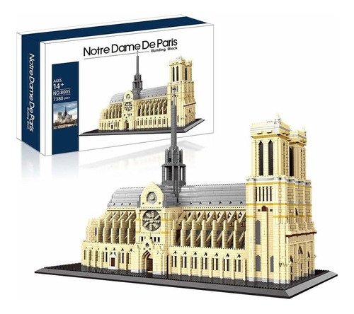 Xiaodan Architecture Notre Dame De Paris Micro Mini Block