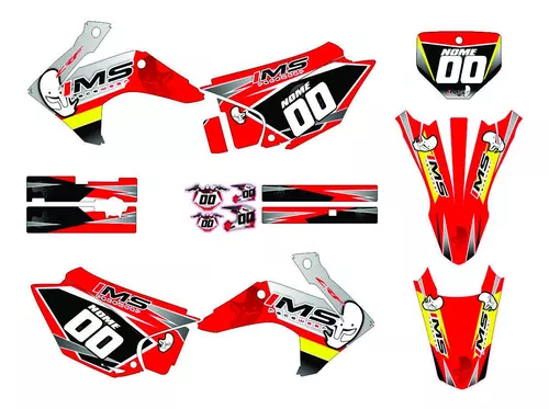 Adesivos Proteção Laminados Moto Trilha Motocross Crf 230 2015 2016 2017  2018 2019 CA-16701