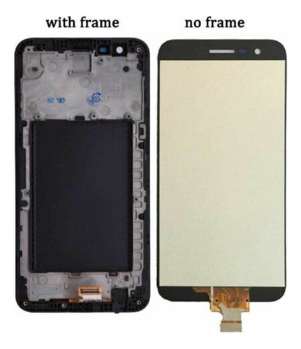 Tela De Toque Lcd Para LG K10 M250 2017 Novo Com Moldura
