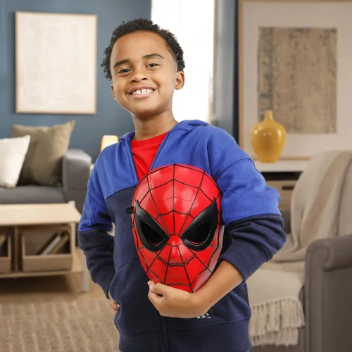 Máscara Hasbro Marvel Spiderman Glow Fx Kids Halloween 5+