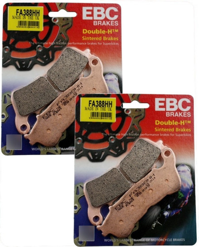 2x Pastilhas Freio Ebc Fa388hh Hornet Cbr600f Cb1000r Abs