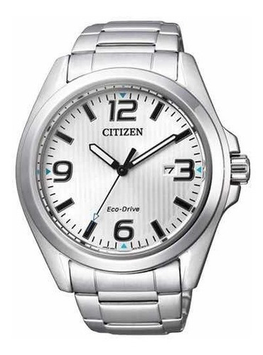 Reloj Citizen Eco-drive Aw1430-51a Color de la malla Plateado Color del bisel Plateado Color del fondo Plateado