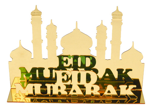 Letrero Acrílico Hueco De Eid Ramadán Para Decoración De Fes